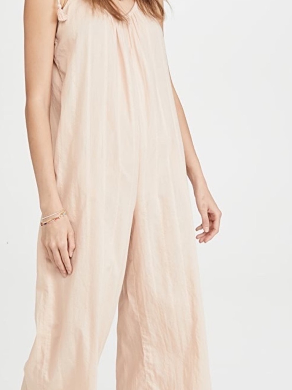 Madewell Tie Strap Cotton Jumpsuit - Picture 3 of 8